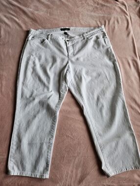 Ralph lauren white jeans size 18 w.
